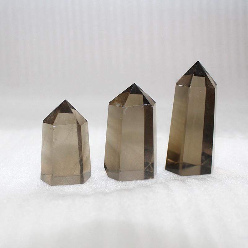 Exquisiter natürlicher rauchiger Citrin-Quarz-Obelisk Kristallstab Spitze Ideal für Wohndekoration und Heilgeschenk