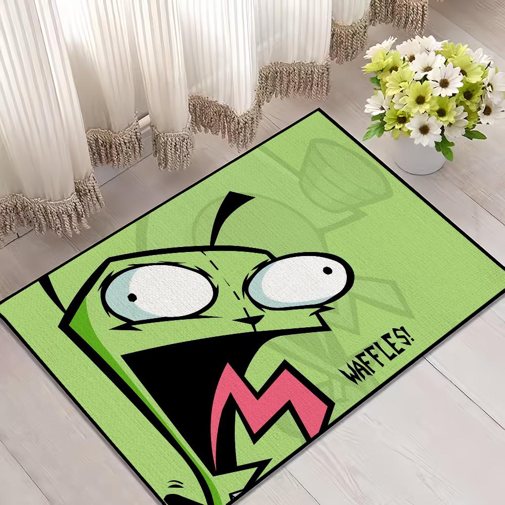 Invader Zim Cartoon Door Mat Welcome Entrance Balcony Bathroom Floor Non-slip Rug Bedroom Carpet Home Decoration