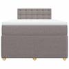 Vidaxl Kontinentalbett Mit Matratze, Taupe, 120X190 Cm, Stoff