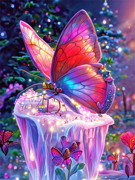 Diamond Art Painting Animals 5D Diy Embroidery Mosaic Cat Butterfly Full Square Round Handmade Gift Home Decor