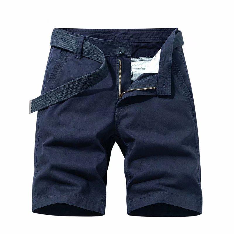 Summer Men Cargo Shorts With Water Wash Cotton Fabric For Teen Casual Wear