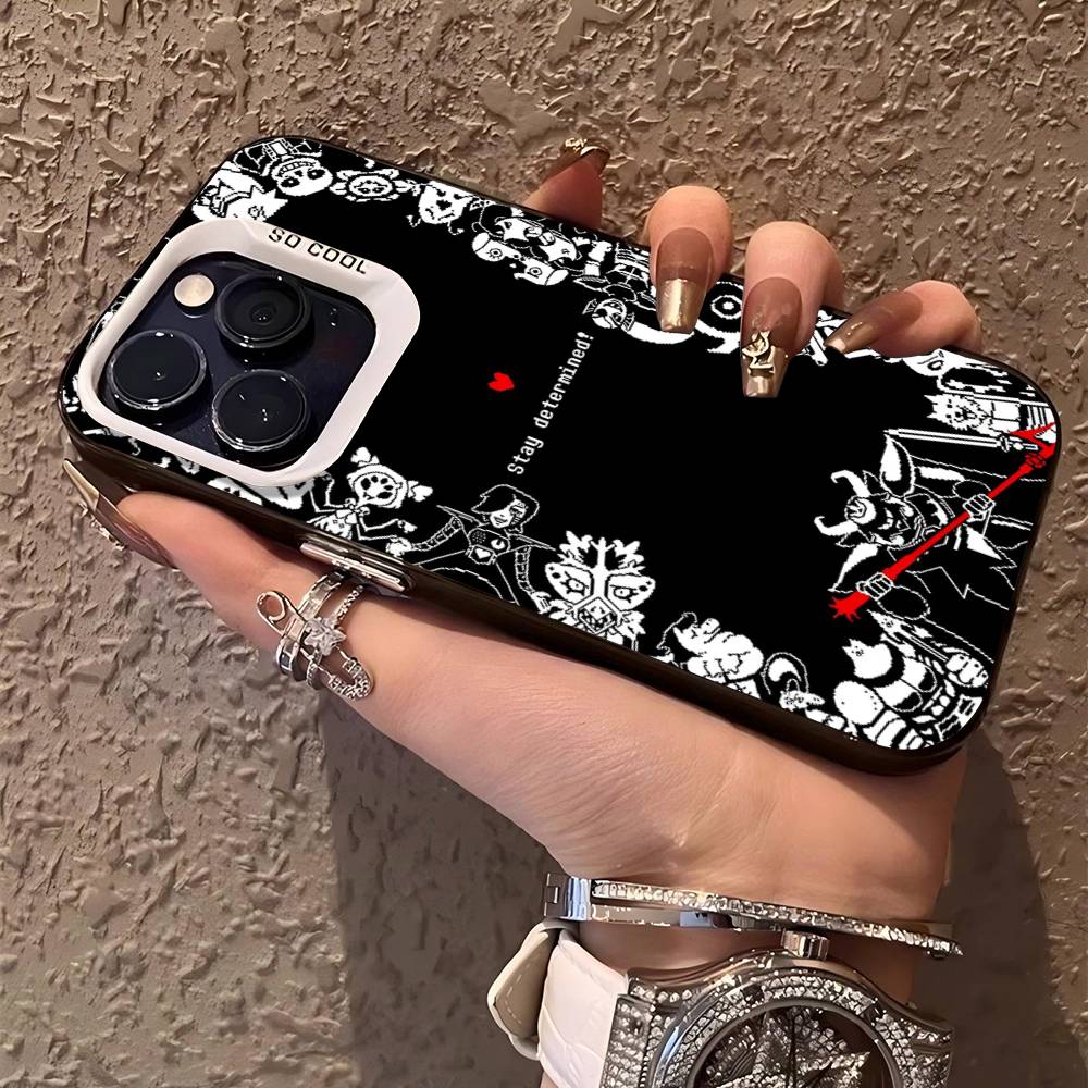 U-Undertale Handyhülle Für IPhone 17 16 15 14 13 12 11 Pro Max Plus Farbe Silber Hülle