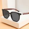 Sunglasses Men'S And Women'S High-Quality Summer Wood Grain Legs, Rice Nails, Sunglasses, Square Frames, Round Face Glasses, Sunglasses