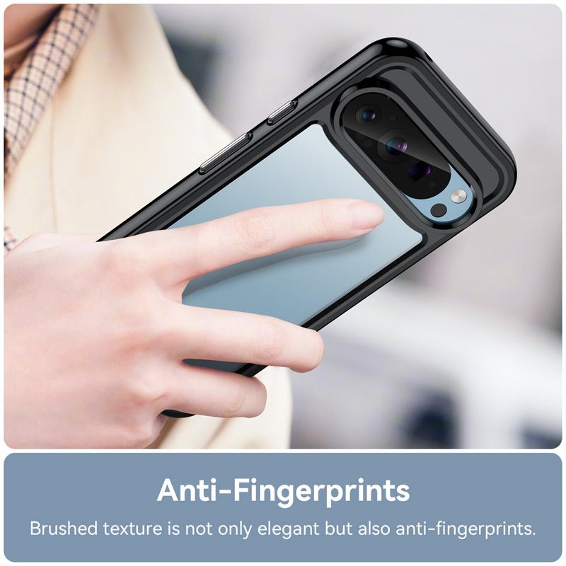 Kleurrijke Transparante TPU Hoes voor Google Pixel 9 Pro XL 8A 8 5G Beschermhoes Schokbestendig Clear Frame Shell Coque Fundas