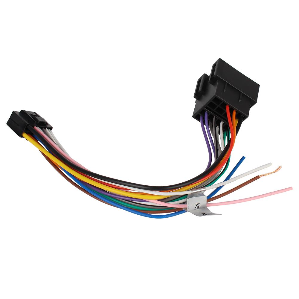 Kablo Demeti Adaptörü ISO Standart Konnektör Adaptörü 16 Pin Fiş Kablosu Araba Stereo Radyo ALPINE Araba Kablosu Kablo Adaptörü Araba Aksesuarları