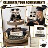 Décorations de Plateau à Étages pour Remise de Diplôme, Cadeaux pour Diplômés Étudiants, Ornements de Bureau