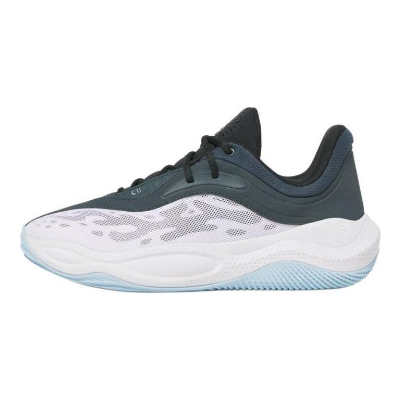 Under Armour Chaussures de Basketball Basses Antidérapantes Résistantes à l'Usure Curry Splash Unisexes Baskets Noir Blanc 3028460-001