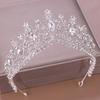 Luxury Crystal Rhinestone Bridal Crown Wedding Tiaras And Crowns Queen Diadem Pageant Party Bridal Hair Jewelry Accessories