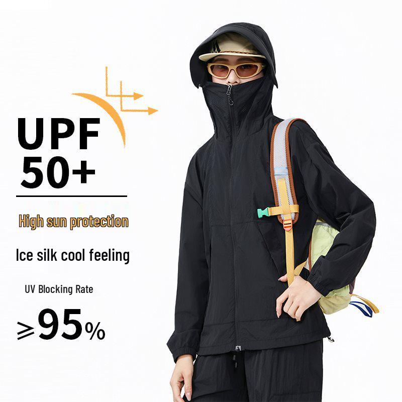 Unisex Summer UV Protection Ice Silk Jacket – Breathable, Lightweight Skin Clothing for Fishing