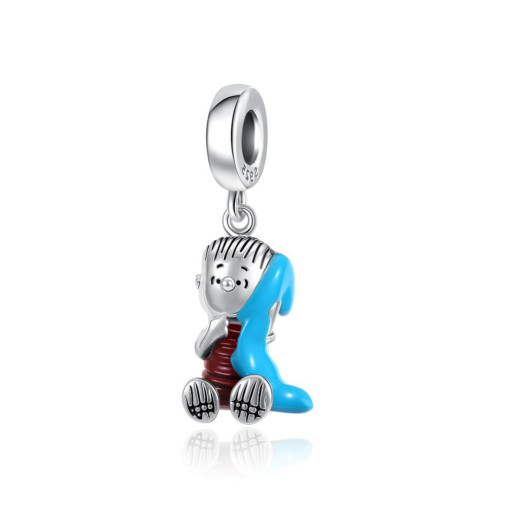 MINSO Charm Bead Component Boy Girl Cat Princess Pendant Bead Component Bead Component Compatible With Authentic Original 3mm Snake Charm Bead