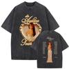 Vintage Washed Die Ayliva Tour Graphic T Shirt Men Women Fashion Aesthetic Short Sleeve Tshirt Summer Cotton Tshirts