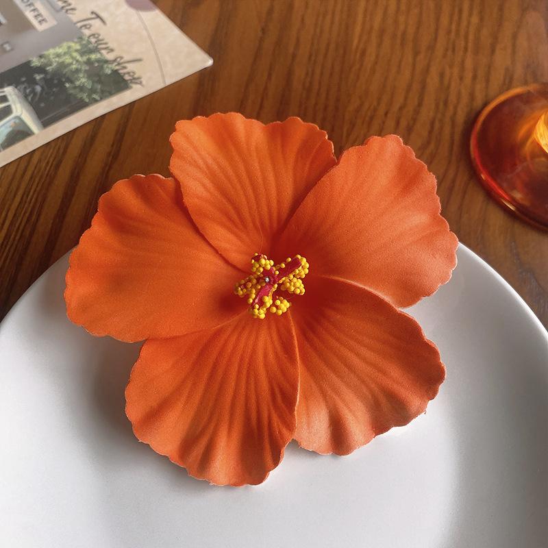 Hawaiianischer Bunter Blumen-Haarclip für Frauen Mädchen Romantischer Böhmischer Blumen-Seitenpony-Clip Entenschnabel-Haarspangen Haaraccessoires