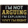 Funny Quote Aluminum Sign Vintage Bar Pub Cafe Garage Wall Decor Plaque Rustic Humor Metal Art