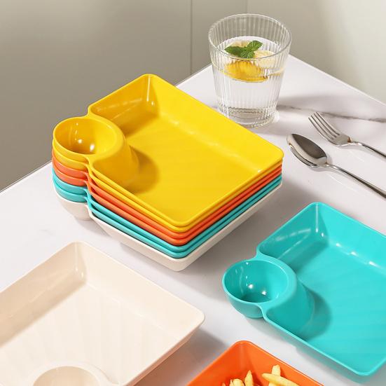 Knoedelbord met sausschotel Ontwerp Veelzijdig, gemakkelijk schoon te maken Snacks Desserts Sushi Dienblad Keukenservies