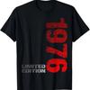 1976 Limited Edition Retro T-Shirt 45 Years Collection Retro 70er 80er Jahre Stil Neutral Rundhals T-Shirt für Männer und Frauen