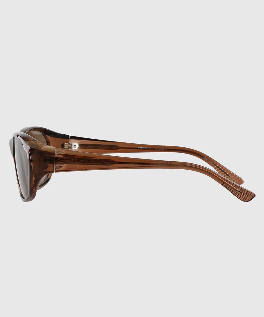 Tuditeo Cor Large Size Uv400 Sunglasses Nylon Tinted Lenses C4 Brown