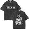 Tate Mcrae So Close To What Miss Possessive Vintage Washed T Shirts Men's Women Fashion Casual Cotton T-shirts Streetwear Unisex