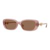 Logo Design Nylon Rectangular Sunglasses Women's Pink 65997961 VE4504D553573-Pink 56