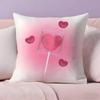 Sweet Pink Candy Pillow Case  Ultra Soft Skin Friendly Fabric Cloud Like Comfort & Concealed Zipper