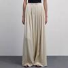 Causal Solid Draped Mopping Pants Women Loose High Waist Wide Leg Trousers Spring Autumn Versatile Commuting Pants