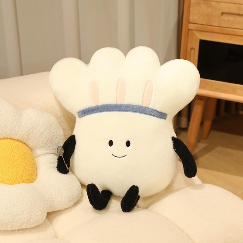 Plush Badminton Shaped Cushion With Pp Cotton Filling For Living Room Decor And Gift Use