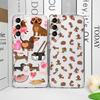 Mignon Animal Dessin Animé Chien Teckel Coque de Téléphone Transparente pour Oppo Reno 13F 12 11 10 Pro Plus 8T A79 A58 A92 Find X3 Lite 5G Coque Souple
