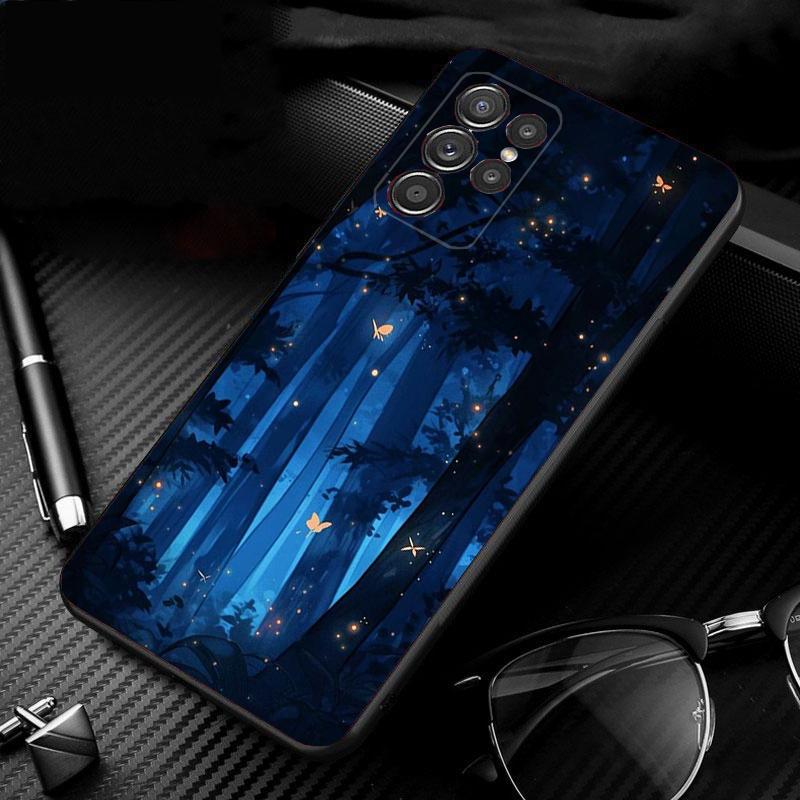 Sceneary Landscape Moon Phone Case For Samsung A52S A21S A33 A23 A13 A14 A32 A52 A53 A54 A51 A71 A15