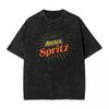 HEROLOR Fritzies Orange Juice Spritzs Woman Men Cotton Washed Hot Stamping Print TShirt Mens Summer Short Sleeve Tees