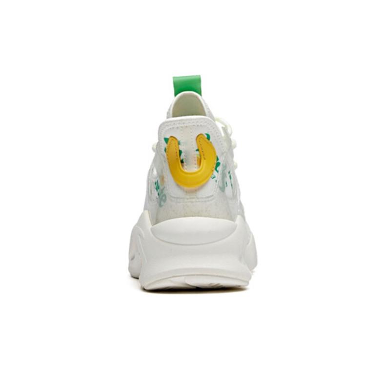 Coca Cola x Anta Life Collection Wei Feng Slip Resistant Abrasion Resistant Low top Chunky Sneakers Women's White Green 122028085-10