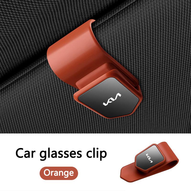 Car Sun Visor Sunglasses Storage Clip Glasses Clip Card Ticket Holder For KIA Rio Soul Seltos Forte K5 K3 Niro Sorento Sportage Zpjm80