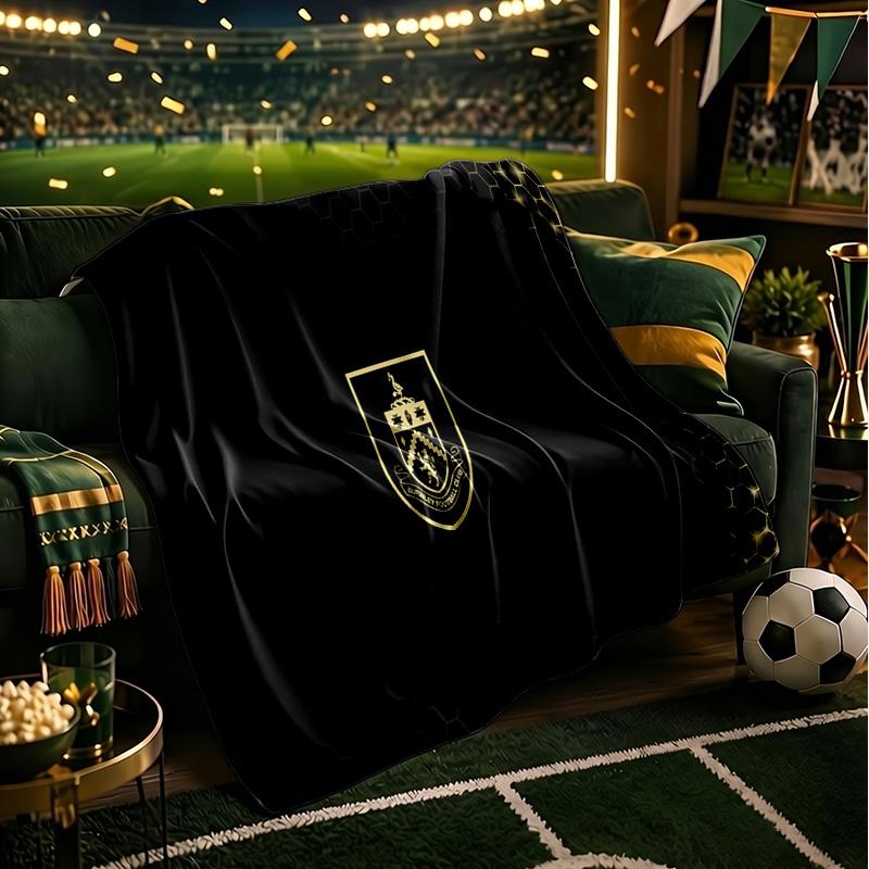 Burnley Football Club Throws Blanket Flannel Blankets Plush for Couch Bed Gifts for Men Women Travel Picnic Blanket Christmas Fan Gifts
