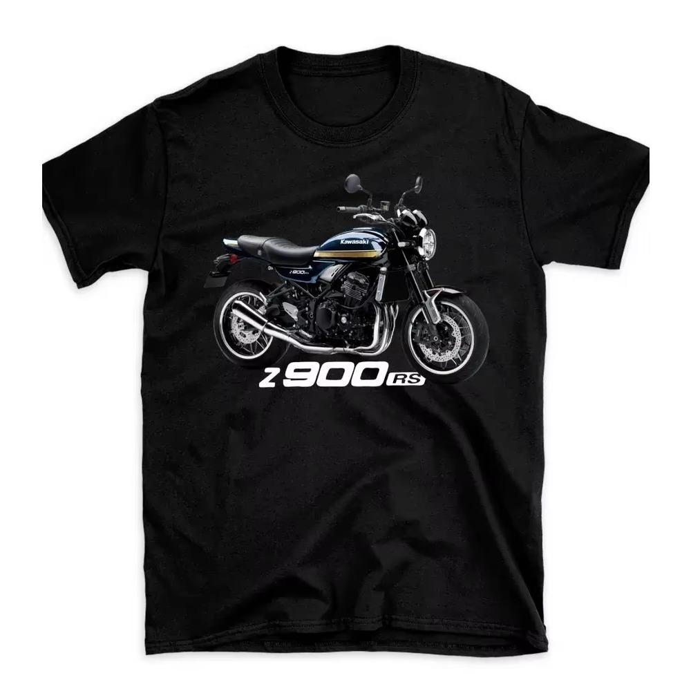 Herr Z900 RS Japansk Motorcykel Klassisk T-shirt 100% Bomull Rund Hals Motorcykel T-shirt Sommar Kort Ärm Casual T-shirt
