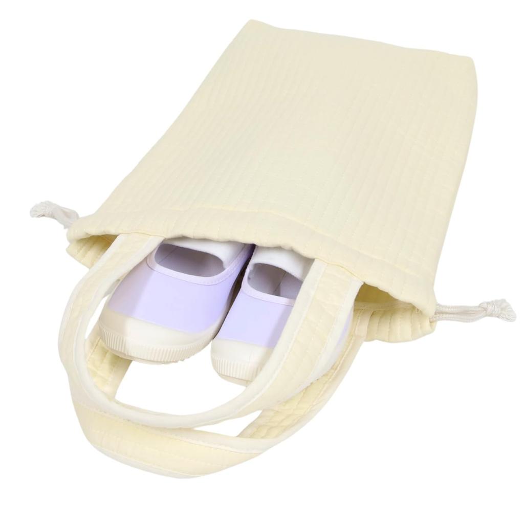 KIYOHARA Nubi Ibul Indoor Shoes 40cm Wide X 30cm Bag, Bag, Bag, Long, Natural, KOF53-SB