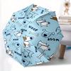 1pc Dogs Bones Automatic Open/Close Umbrella with One Touch Button,, Windproof Design Lightweight Portable Umbrella for Women & Men6019