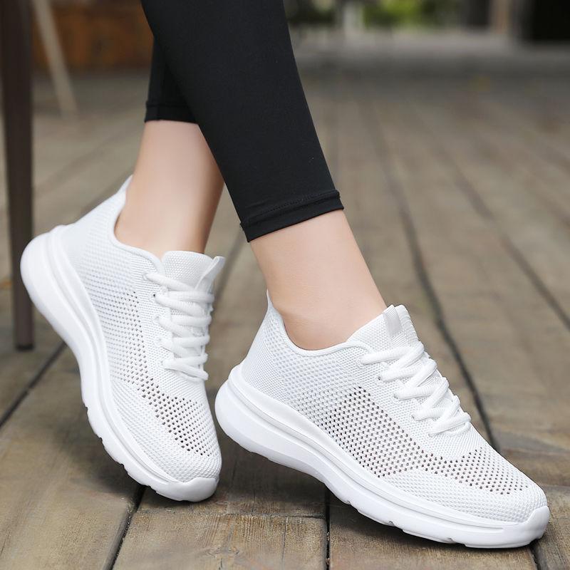 Summer Hollow Breathable Mesh Casual Sports Shoes Soft Sole Light Running Net Shoes All Black Shoes