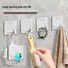 Stainless Steel Punch-Free Bathroom & Kitchen Wall Hook, Load-Bearing, Behind Door Use