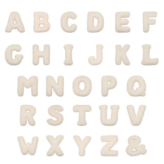 Alphabet Pillow A-Z 26 Letters Shape Elastic Fully Filling Plush Stuff Toy Sofa Bed Couch Decoration Office Nap Pillow Car Seat Pillow