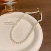 Korean High-End Baroque Pearl Necklace - Light Luxury Beaded Clavicle Chain for Women