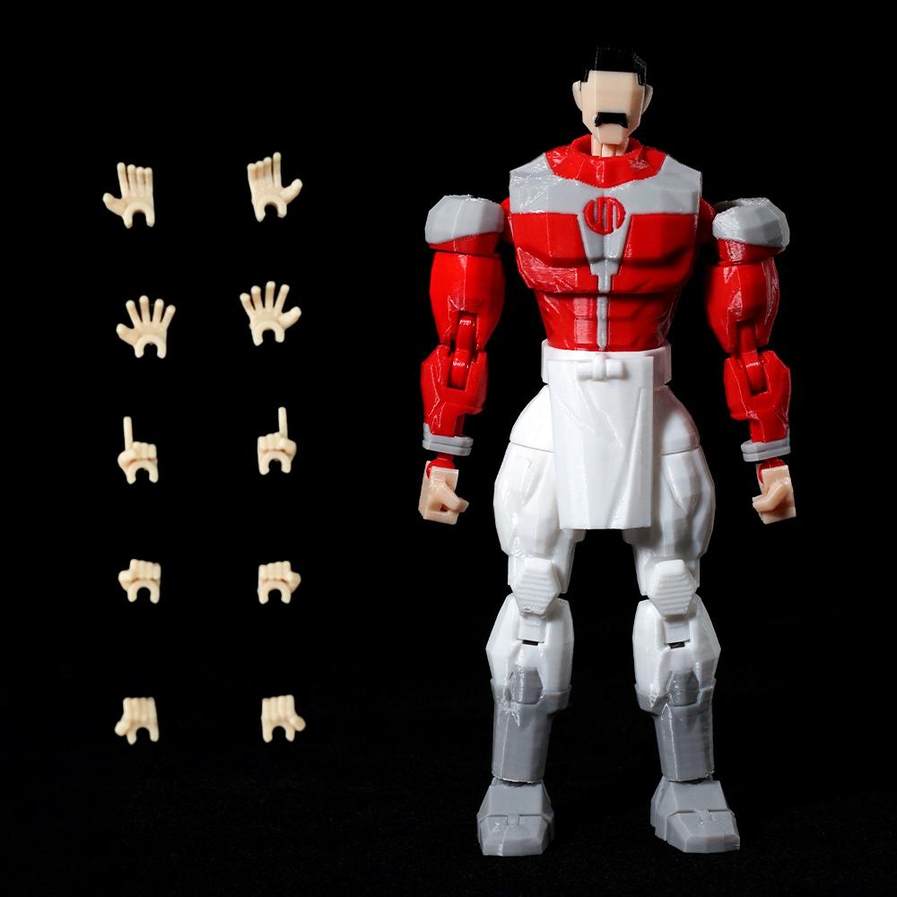 3D-gedruckte Unbesiegbare Spielzeug Actionfiguren Anime Modell Glücksbringer 13 Superhelden Mark Thragg Mehrgelenkiges Spielzeug Ornamente Geschenke
