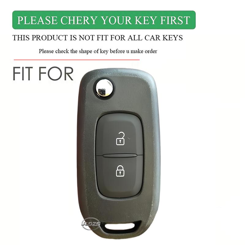 Car Key Case Cover For Renault TWingo 3 Duster Captur Logan Laguna Scenic For Dacia Logan 2021 Silicone Key Cover Remote Shell