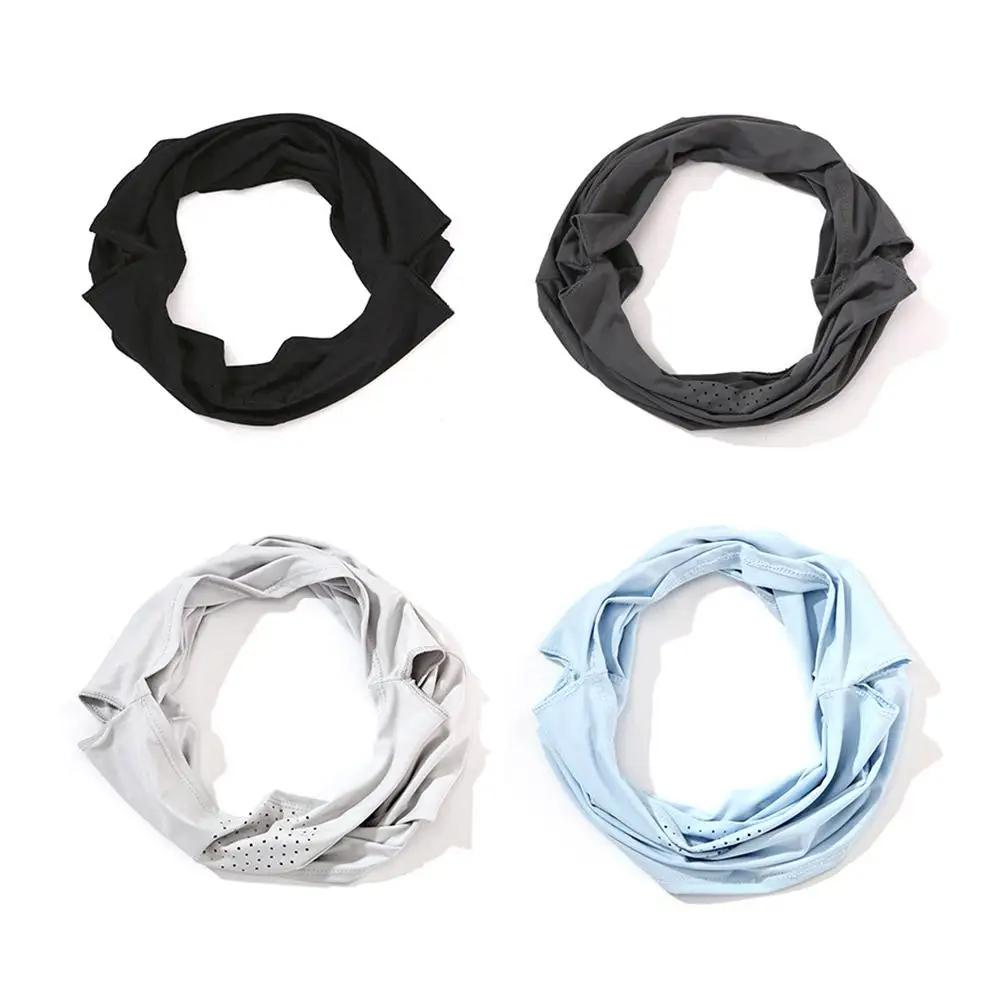 Unisex UV Protection Outdoor Neck Wrap Cover Sports Sun Proof Bib Ice Silk Mask Face Cover Neck Wrap Cover Sunscreen Face Scarf