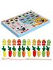 Montessori Multifunctional Fishing Toy for Children Radish Pulling & Feeding Game Combination Preschool Educational Toy for Kids