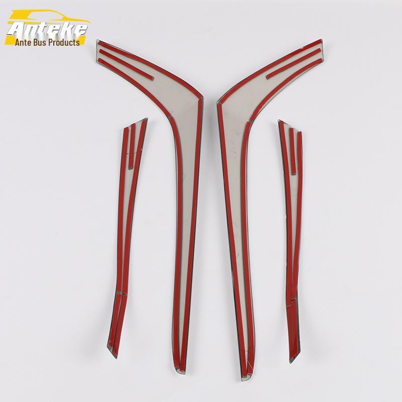 19 Tiana Rear Light Eyebrow Trim: Anti-Scratch Bright Strip for Trunk Tailgate Bumper.