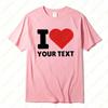 T-Shirt mit personalisiertem Text Unisex personalisiertes T-Shirt Ich liebe San T-Shirts