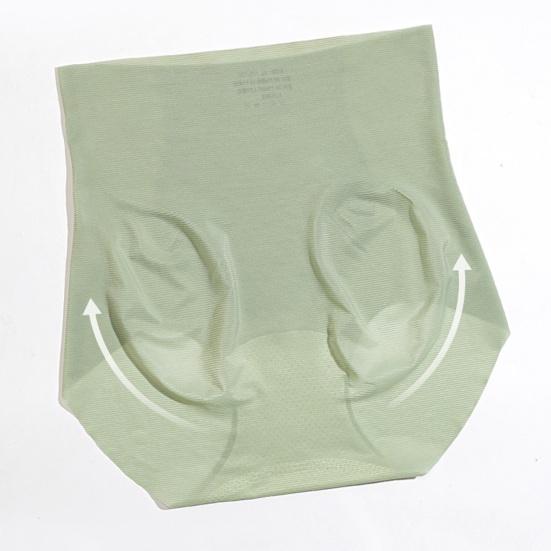 Women's Ultra Thin Ice Silk Underwear No Show Tummy Control Briefs Seamless High-Waisted Panties