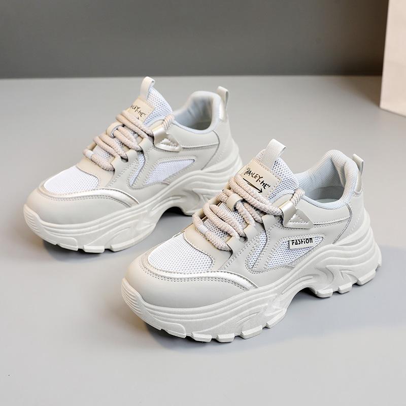 New Spring and Summer Dad Shoes Casual Mesh Shoes Breathable Increase Platform Sports Tide