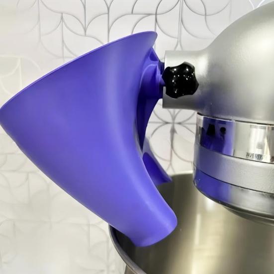 Yousheng Stand Mixer Flour Funnel with Hook Attachment Splash Guard for Dry And Wet Ingredients Easy-Pour Docking Station