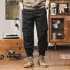 Men's Overalls Casual Leggings Loose Retro Multi-pocket Trousers Trendy Brand Men's Pants High Sense