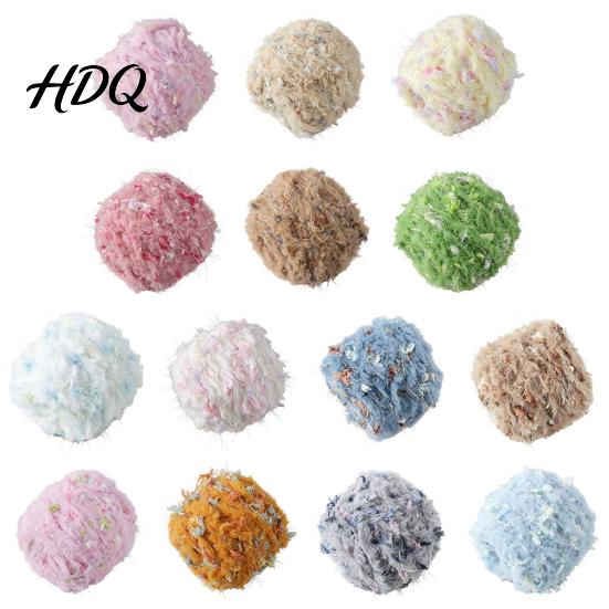 Handcrafted Yarn Supplies 33M Faux Fur Blend Yarn Soft Fuzzy Mohair for Crochet Knitting
