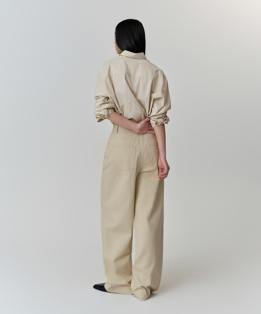 MUSINSA STANDARD WOMAN Women'S Cotton Extra Wide Pants [Light Beige]